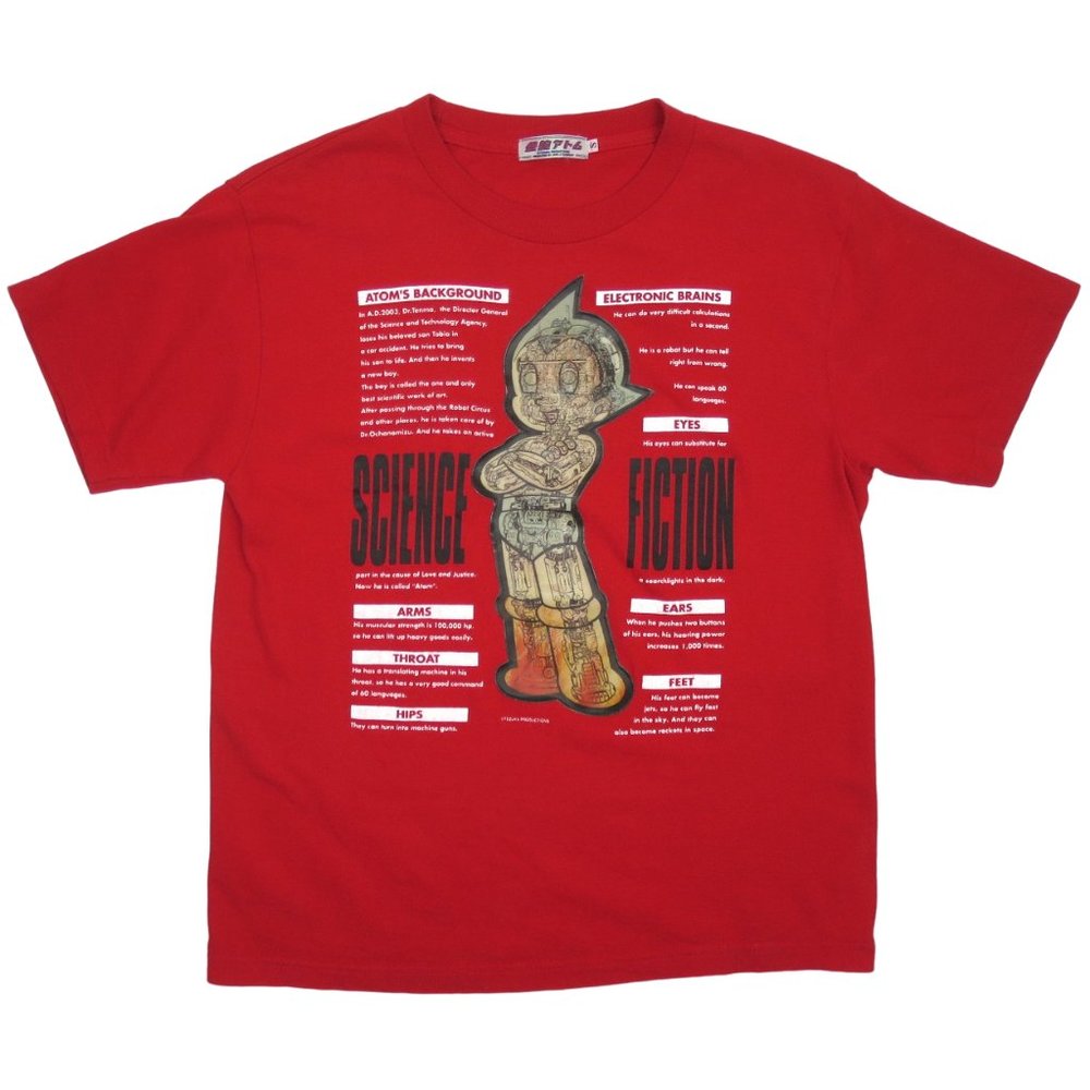 Vintage Astro Boy Holographic 3D T-shirt Size S Japan